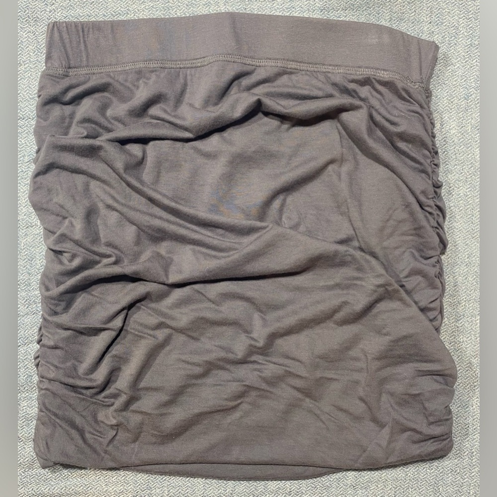 Splendid Skirt Size Medium Gray Ruched Tube Stretch